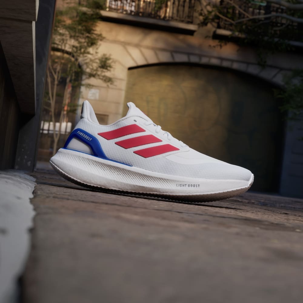 Giày Adidas Pureboost 5 Nam - Trắng Xanh Đỏ - hình 3