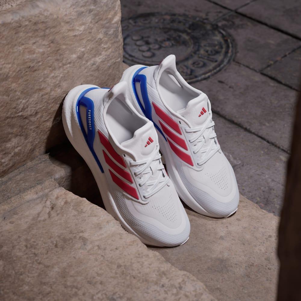 Giày Adidas Pureboost 5 Nam - Trắng Xanh Đỏ - hình 4