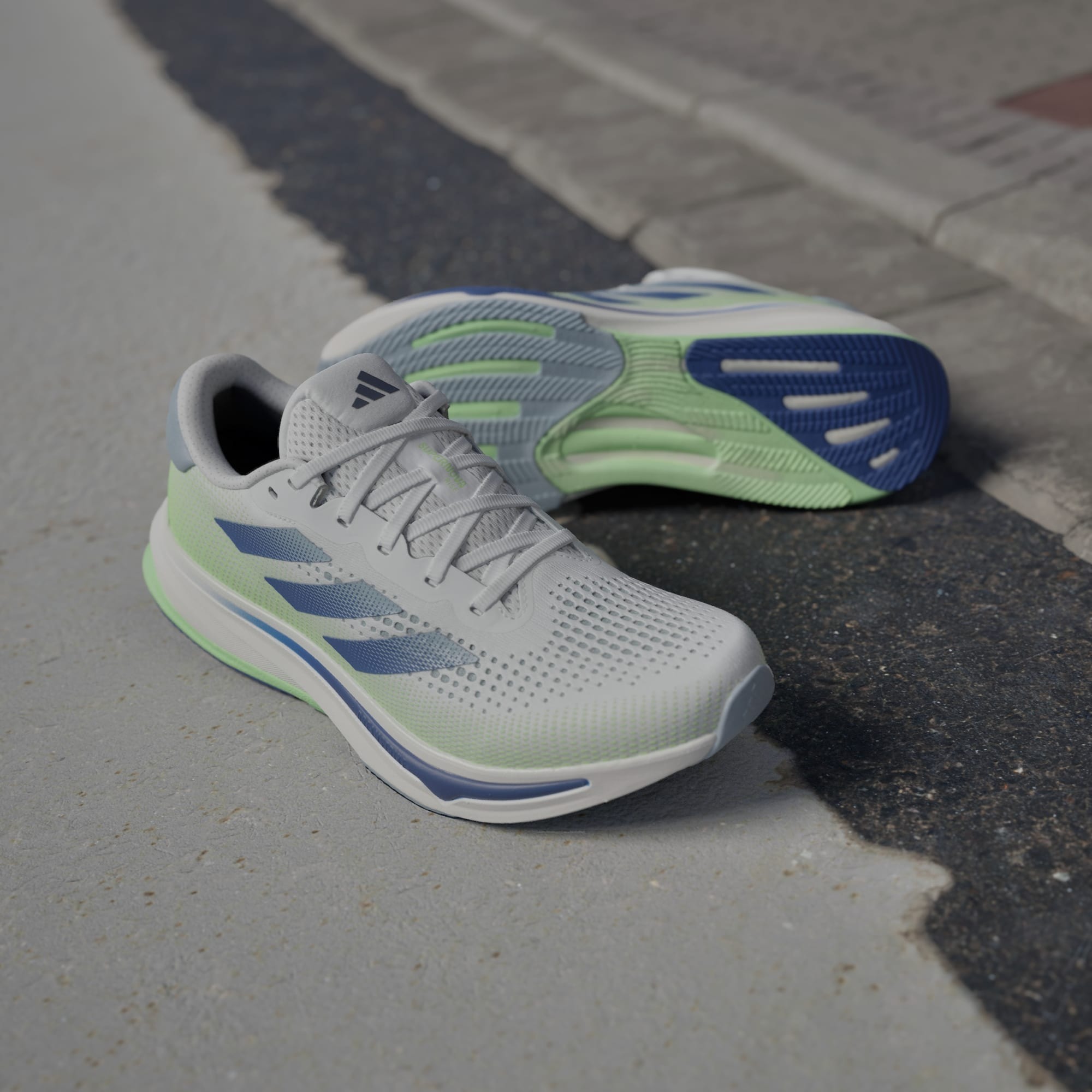 Giày Adidas Supernova Rise Nam - Trắng Xanh - hình 4