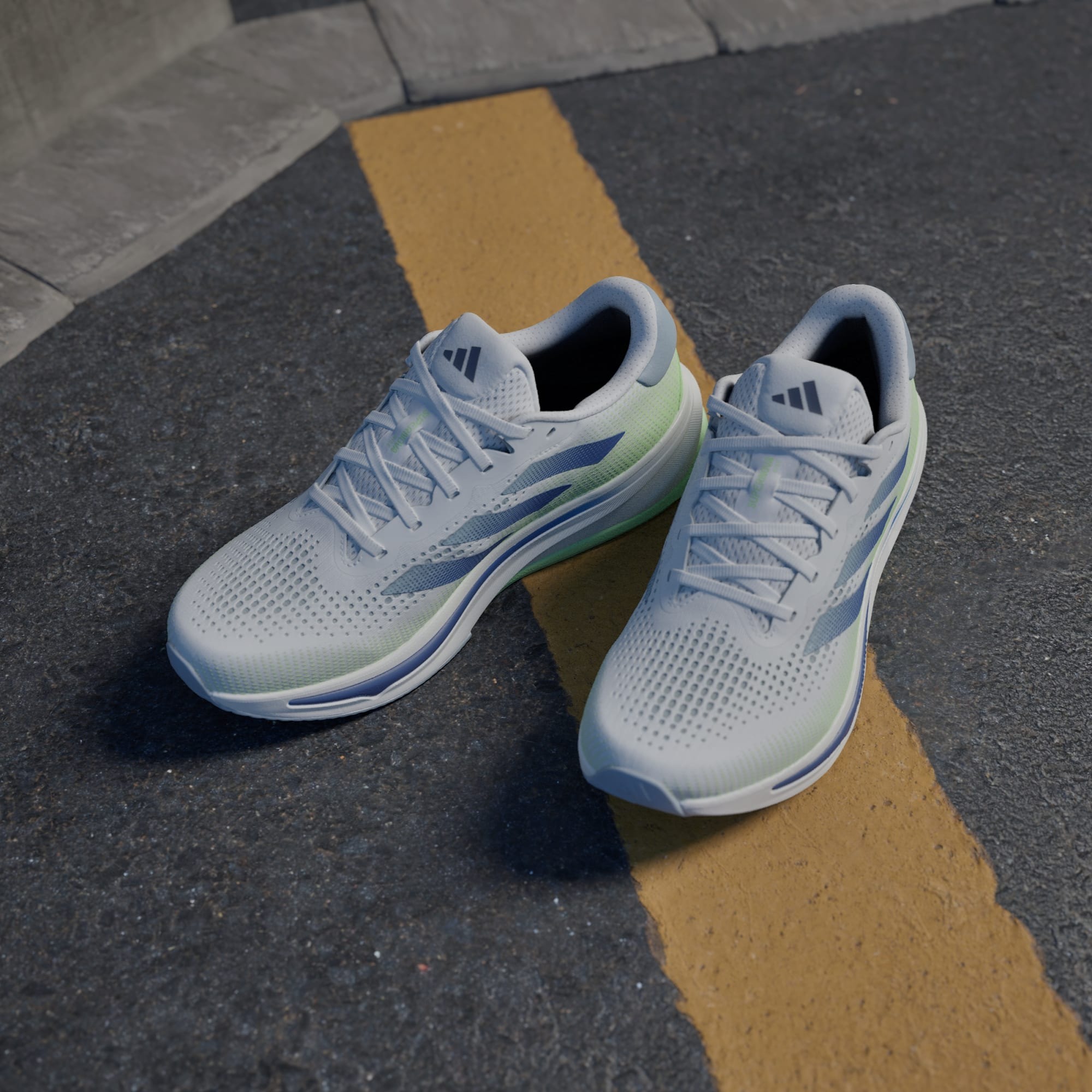 Giày Adidas Supernova Rise Nam - Trắng Xanh - hình 5