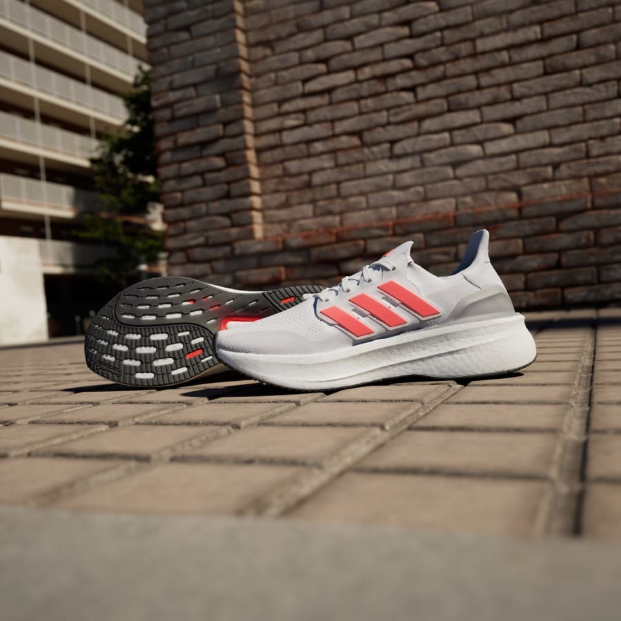 Giày Adidas Ultraboost 5 Nam - Trắng Xám Đỏ - hình 6