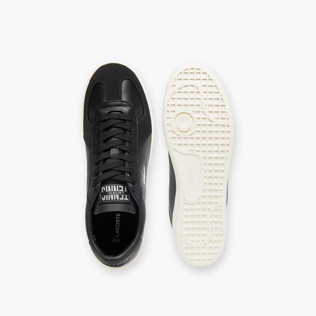 Giày Lacoste Baseshot Pro Leather Nam - Đen Trắng - hình 4