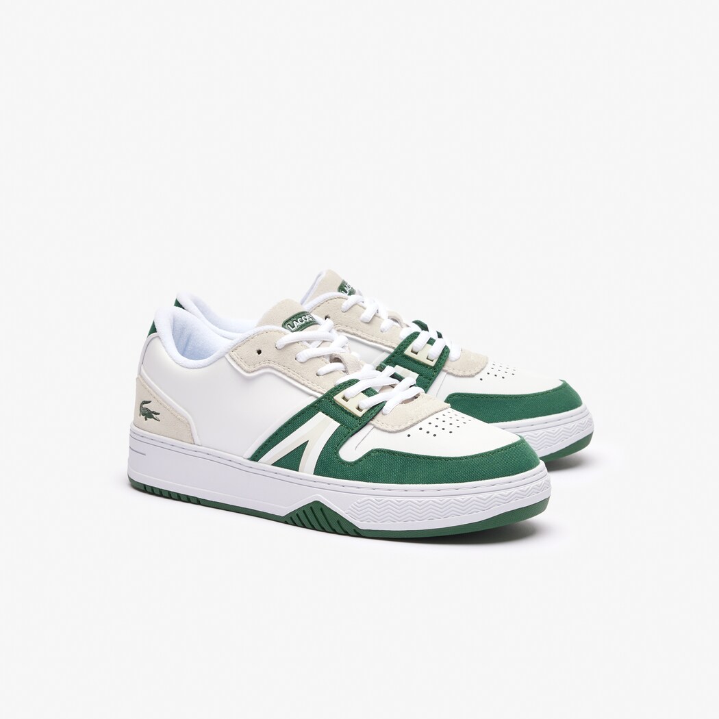 Giày Lacoste L001 Leather Nam - Trắng Xanh Lá - hình 2