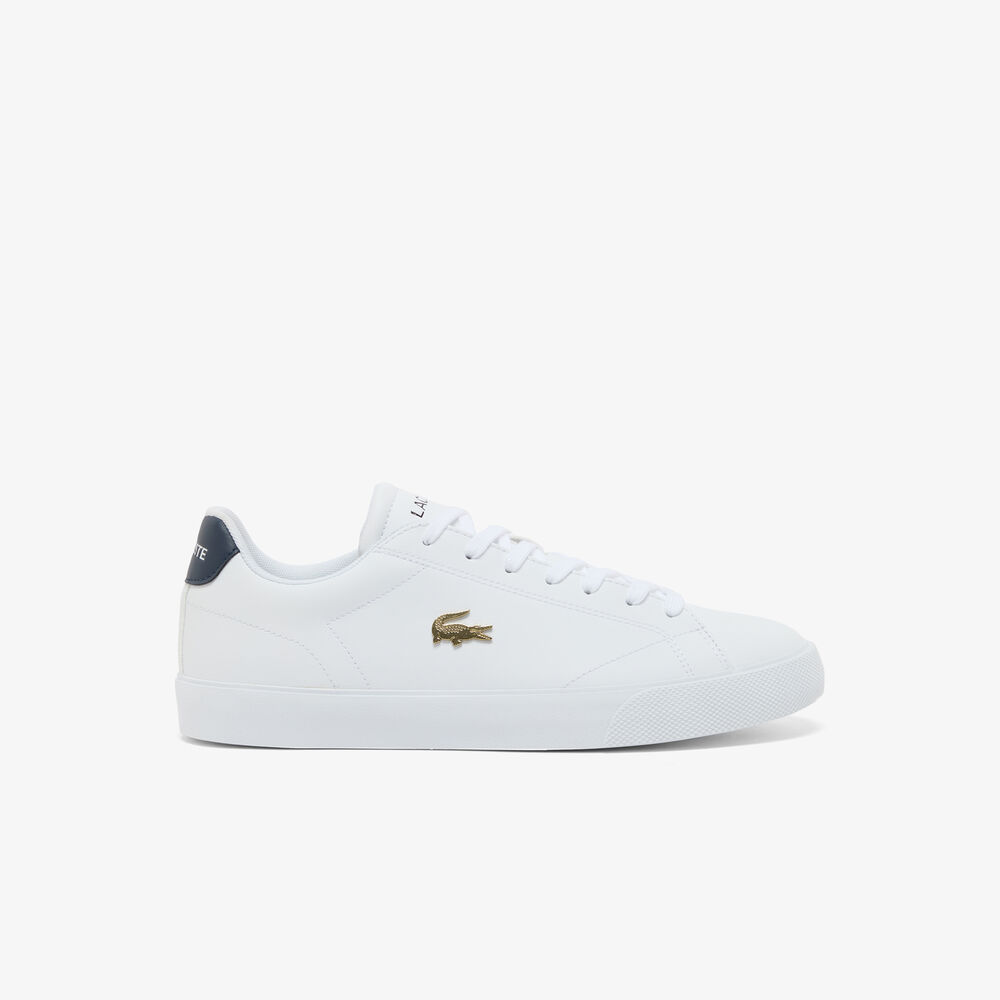 Giày Lacoste Lerond Set Leather Nam - Trắng Navy