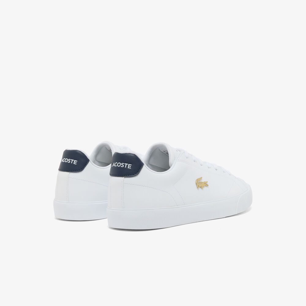 Giày Lacoste Lerond Set Leather Nam - Trắng Navy - hình 3