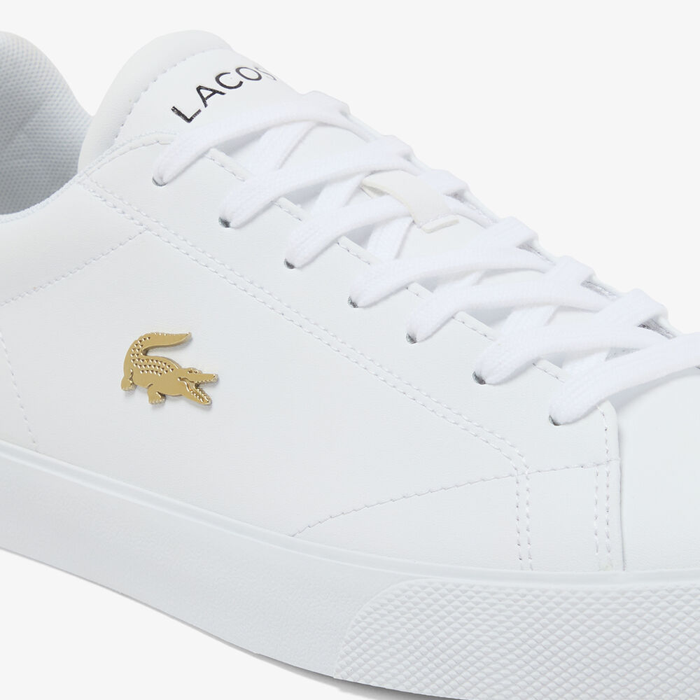 Giày Lacoste Lerond Set Leather Nam - Trắng Navy - hình 6