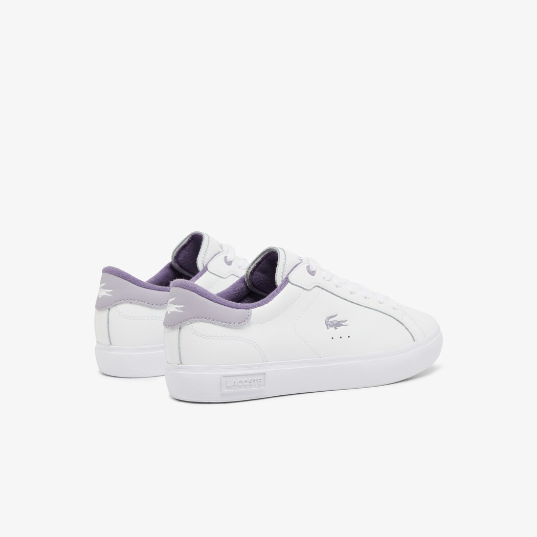 Giày Lacoste PowerCourt Leather Nữ - Trắng Tím - hình 3