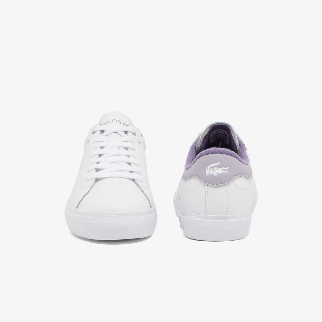 Giày Lacoste PowerCourt Leather Nữ - Trắng Tím - hình 5