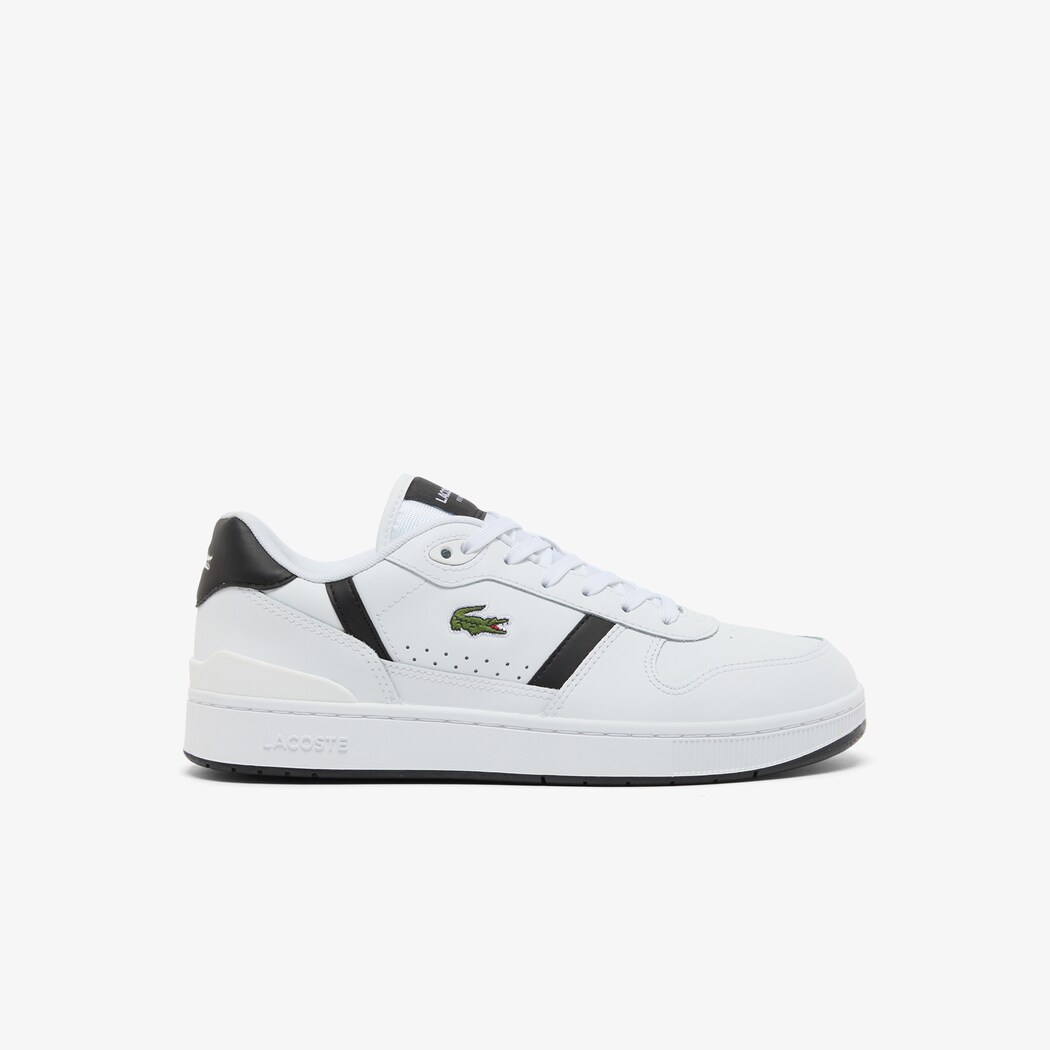 Giày Lacoste T-Clip Leather Nam - Trắng Đen