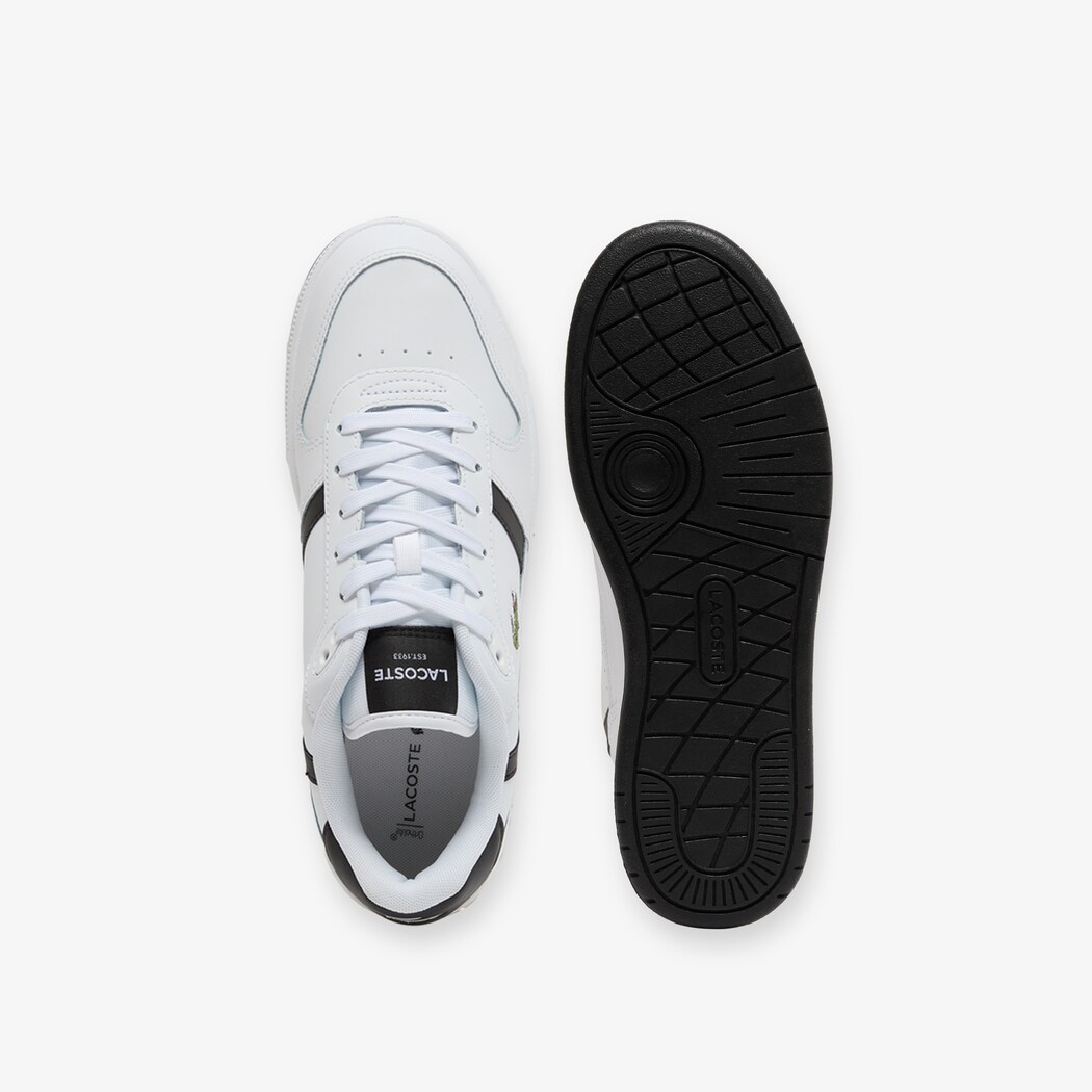 Giày Lacoste T-Clip Leather Nam - Trắng Đen - hình 4