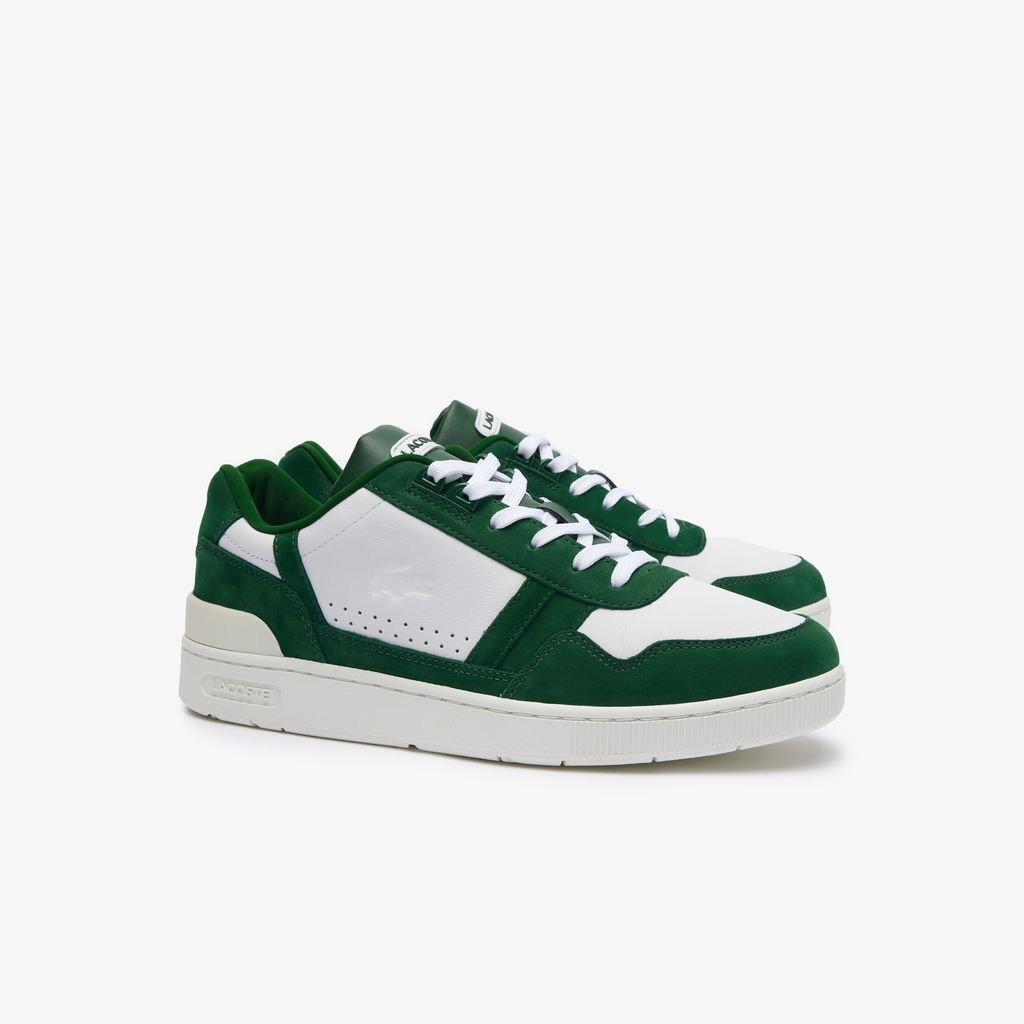 Giày Lacoste T-Clip Leather Nam - Trắng Xanh Lá - hình 2