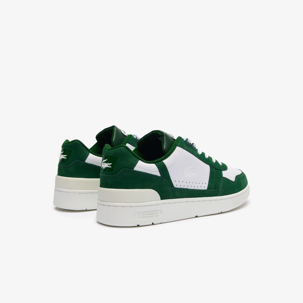 Giày Lacoste T-Clip Leather Nam - Trắng Xanh Lá - hình 3