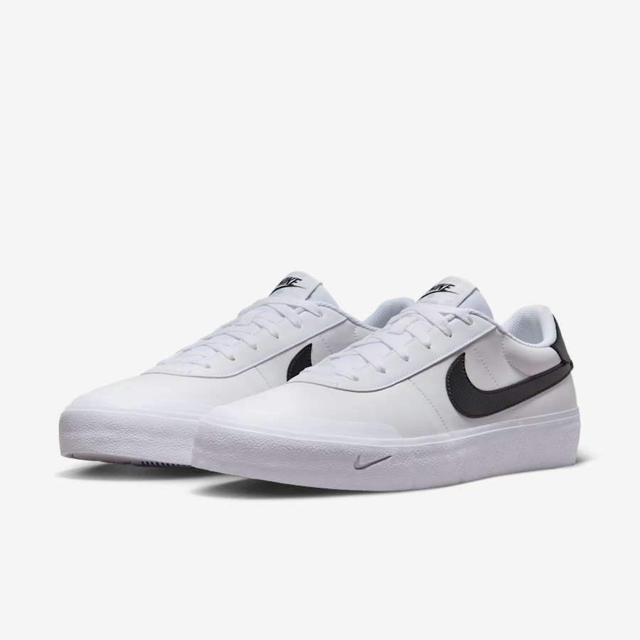 Giày Nike Court Shot Nam - Trắng Đen - hình 4