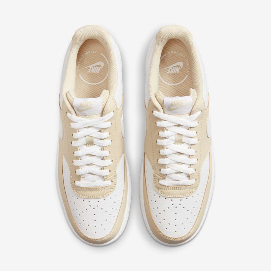 Giày Nike Court Vision Low Nam - Be Trắng - hình 5