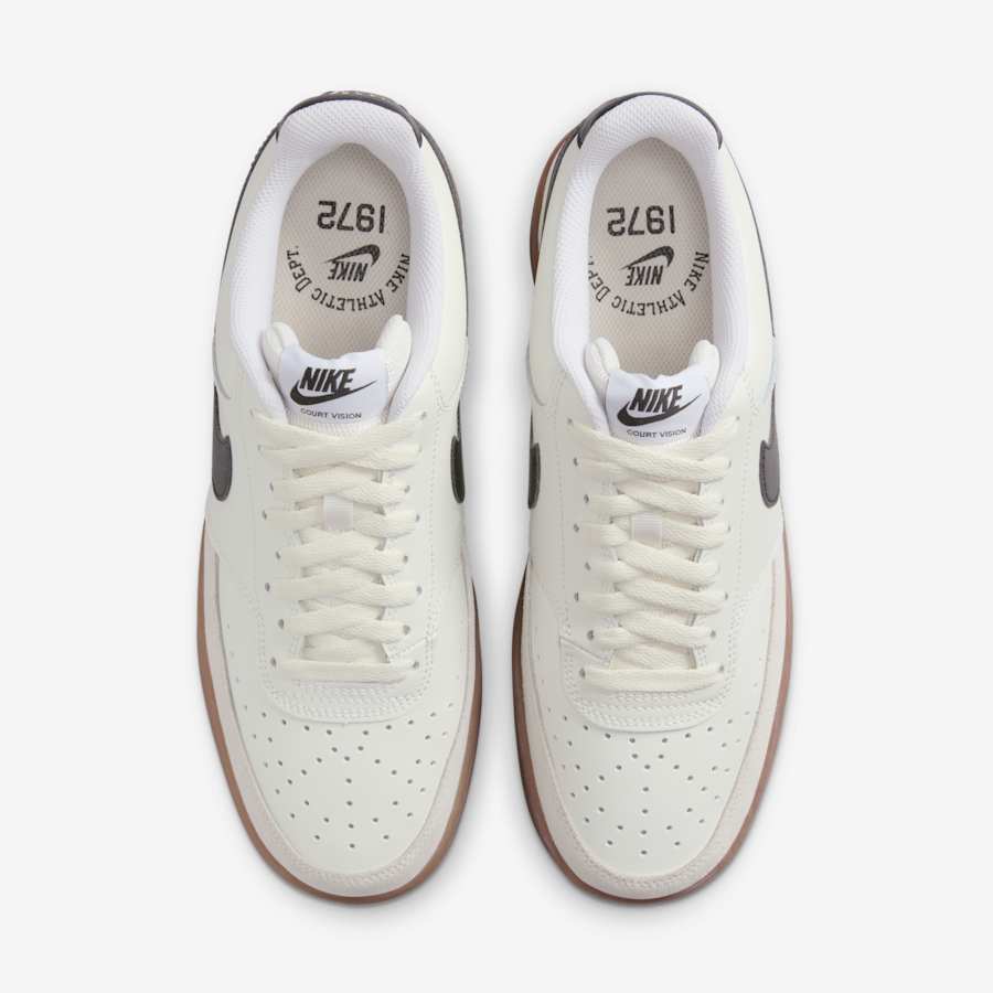 Giày Nike Court Vision Low Nam - Trắng Nâu - hình 5