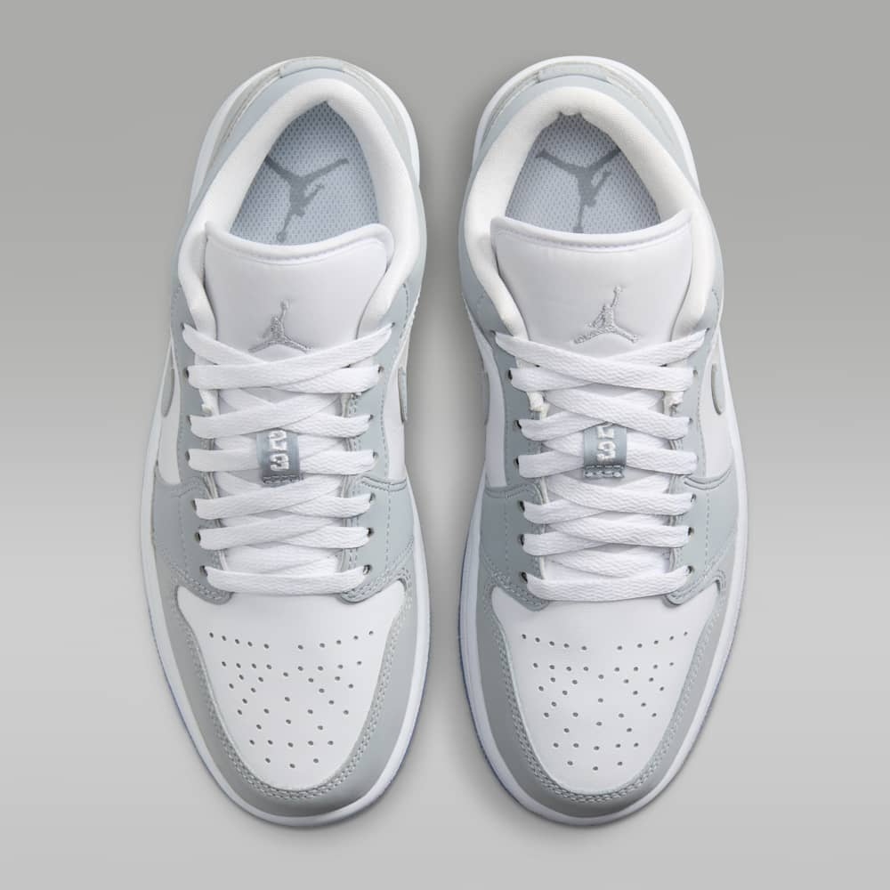 Giày Nike Air Jordan 1 Low Nữ- Xám Trắng - hình 5