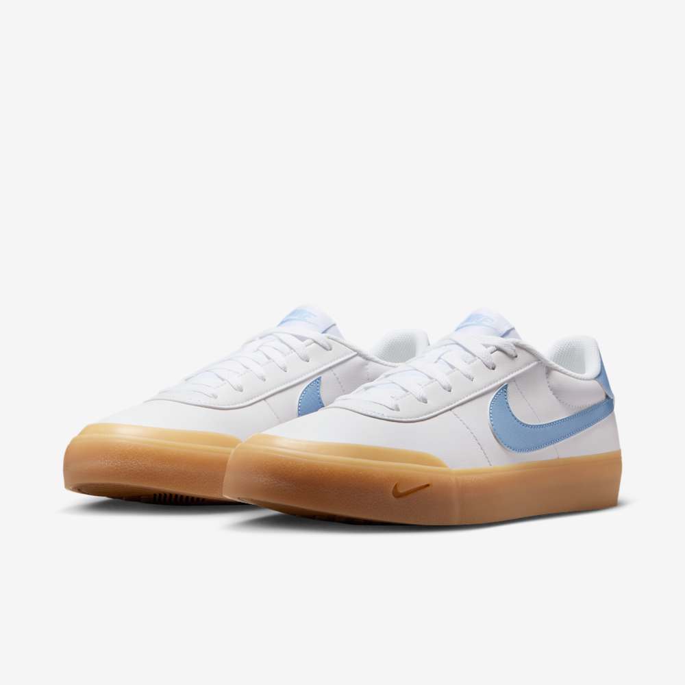 Giày Nike Court Shot Nam - Trắng Xanh Nâu - hình 4