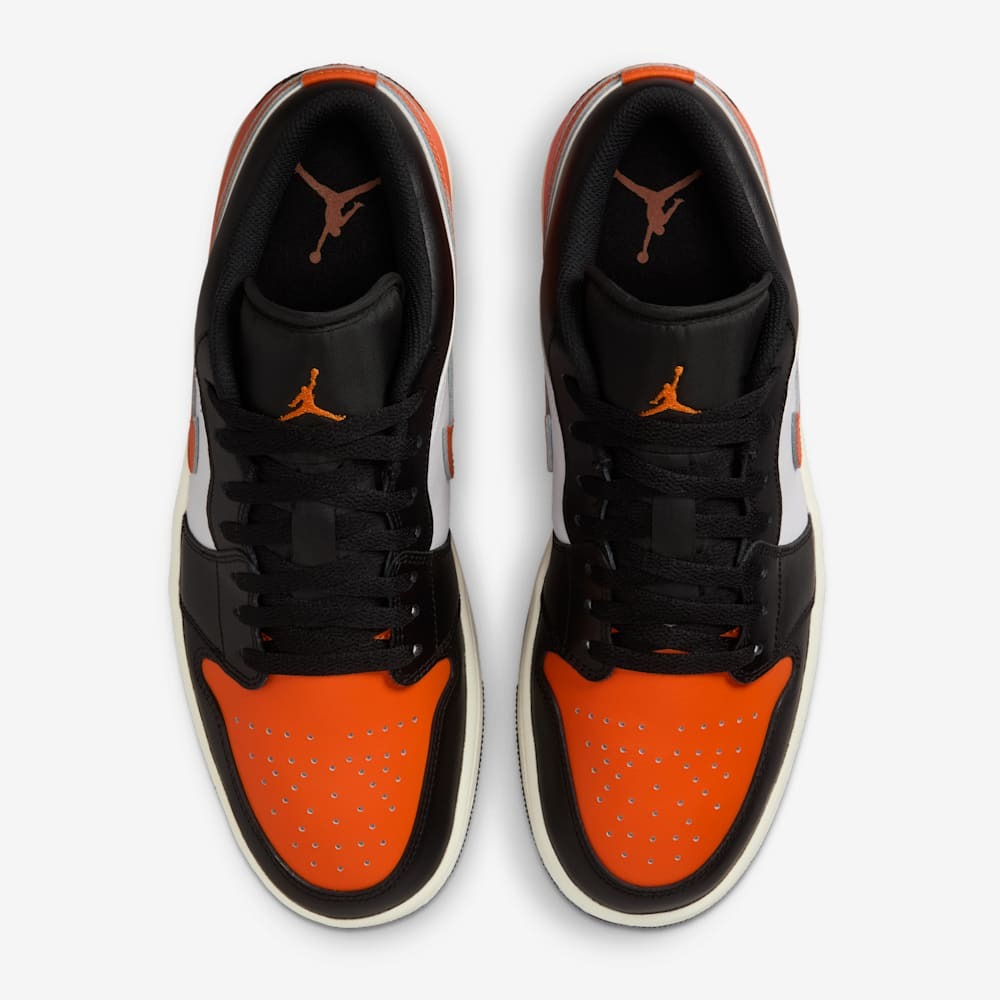 Giày Nike Air Jordan 1 Low Nam - Đen Cam - hình 5