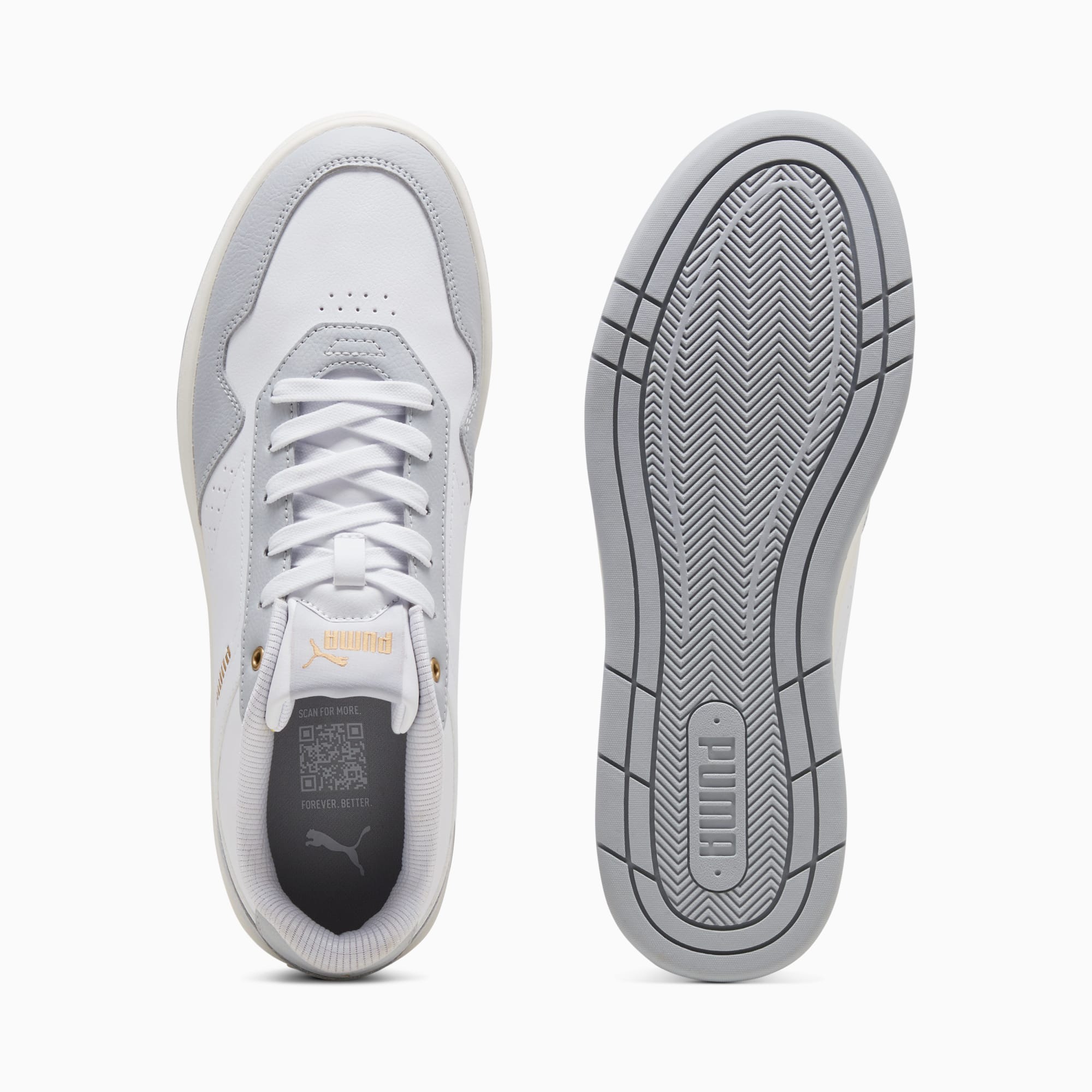 Giày Puma Court Classic Nam - Trắng Xám - hình 4