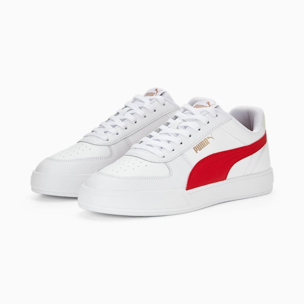 Giày Puma Caven Nam Nữ - Trắng Đỏ - hình 4