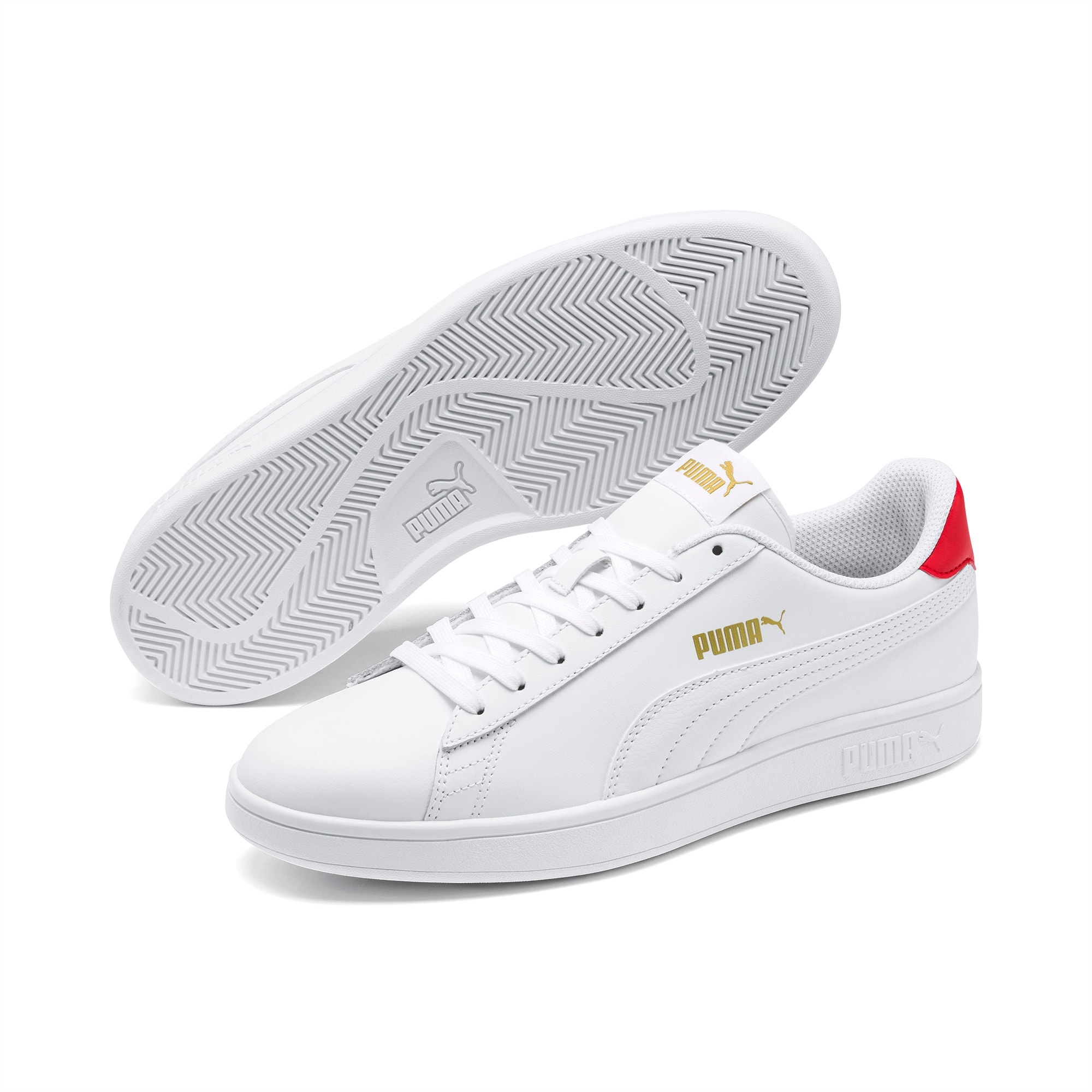 Giày Puma Smash V2 Nam - Trắng Đỏ - hình 4