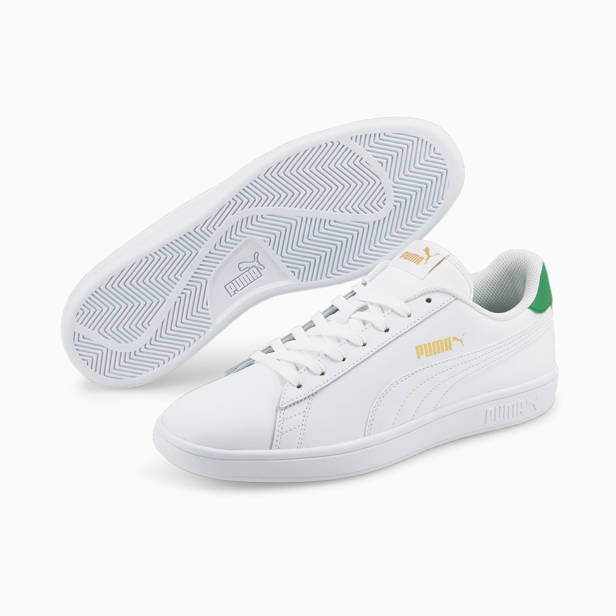 Giày Puma Smash V2 Nam - Trắng Xanh Lá - hình 4