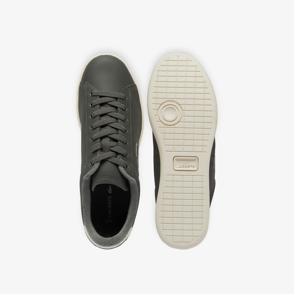 Giày Lacoste Carnaby Set Leather Nam - Xám - hình 4