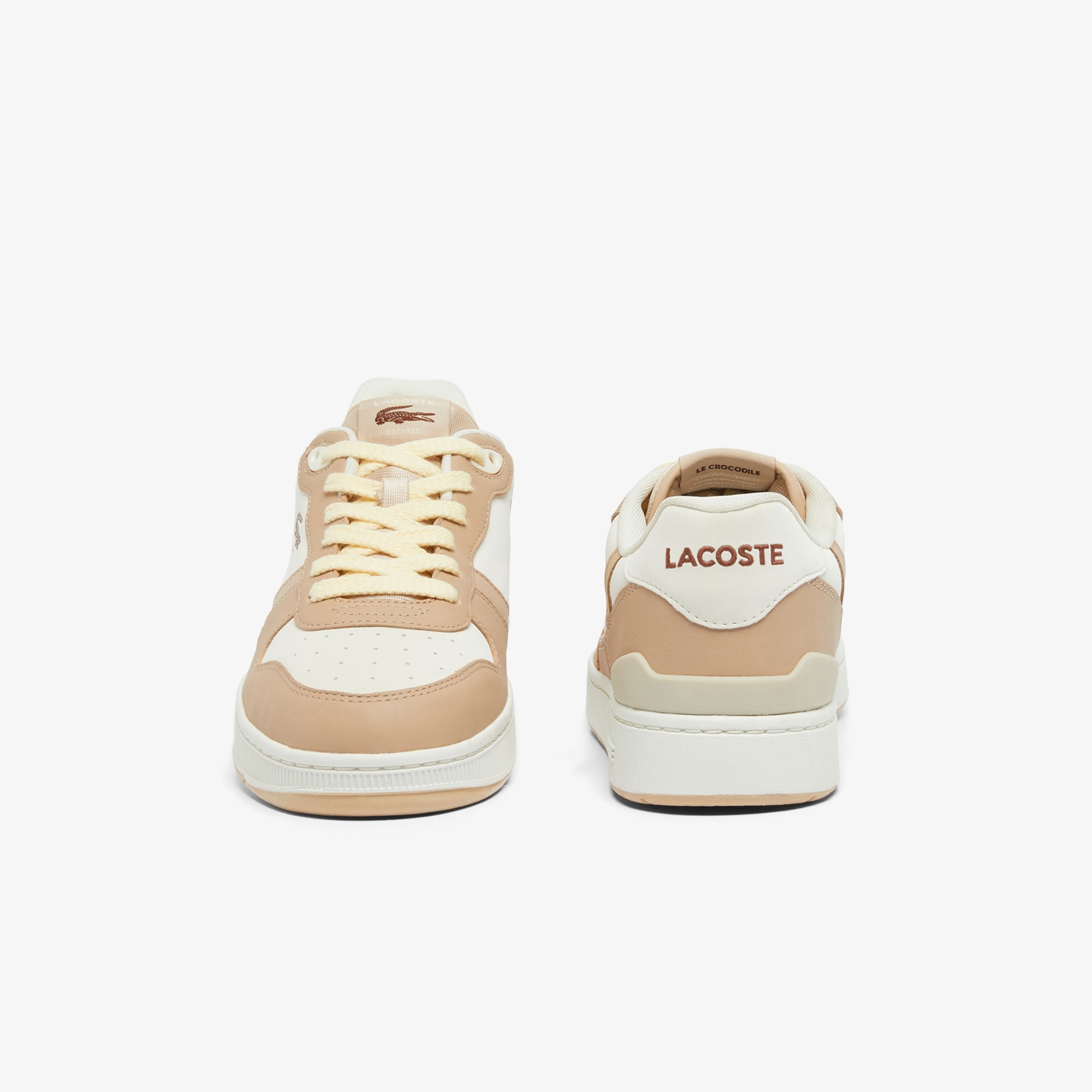 Giày Lacoste T-Clip Set Nam - Trắng Nâu - hình 5